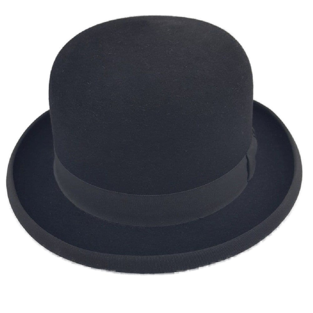 Black Fur Felt Bowler Hat - Soft Shell - Olney Headwear