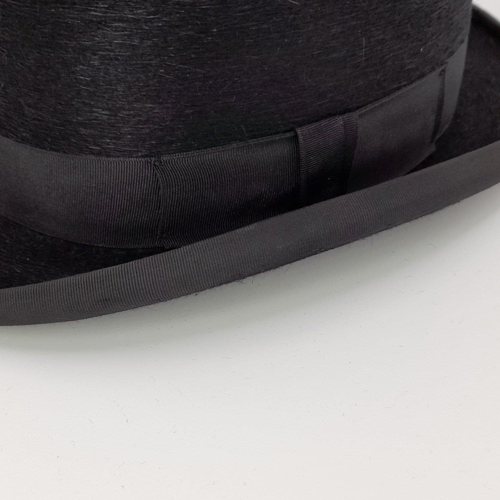 Black Fur Felt Melusine TALLER Top Hat - Ascot Top Hats