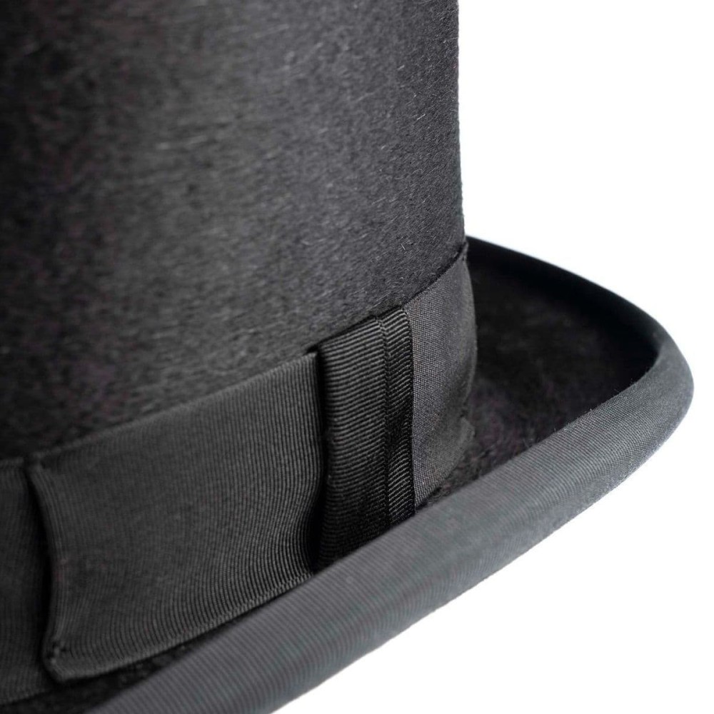 Black Fur Felt Melusine TALLER Top Hat - Christys