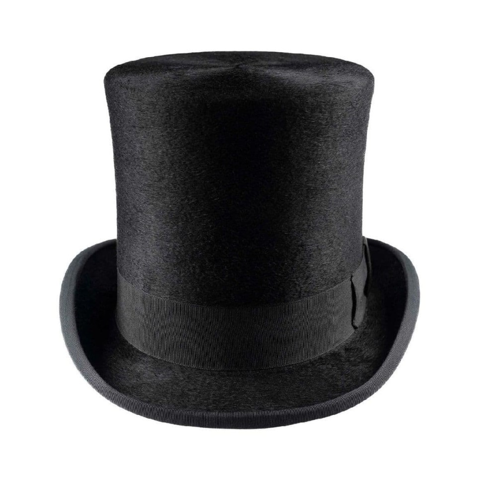 Black Fur Felt Melusine TALLER Top Hat - Christys