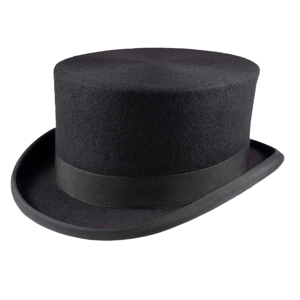 Black Wool Felt Dressage Top Hat - Christys