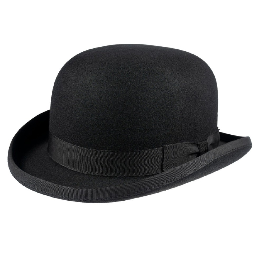 Black Wool Felt Fashion Bowler Hat - Christys