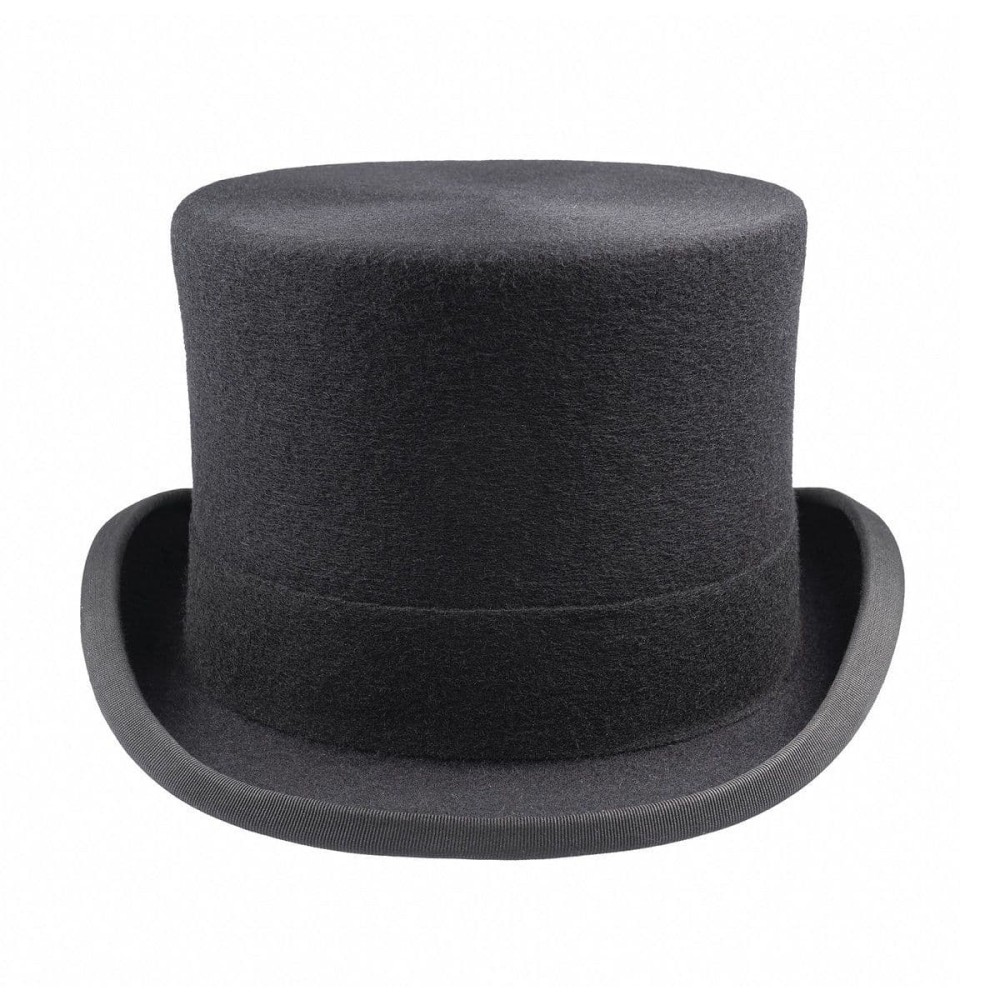 Black Wool Felt Top Hat - Christys