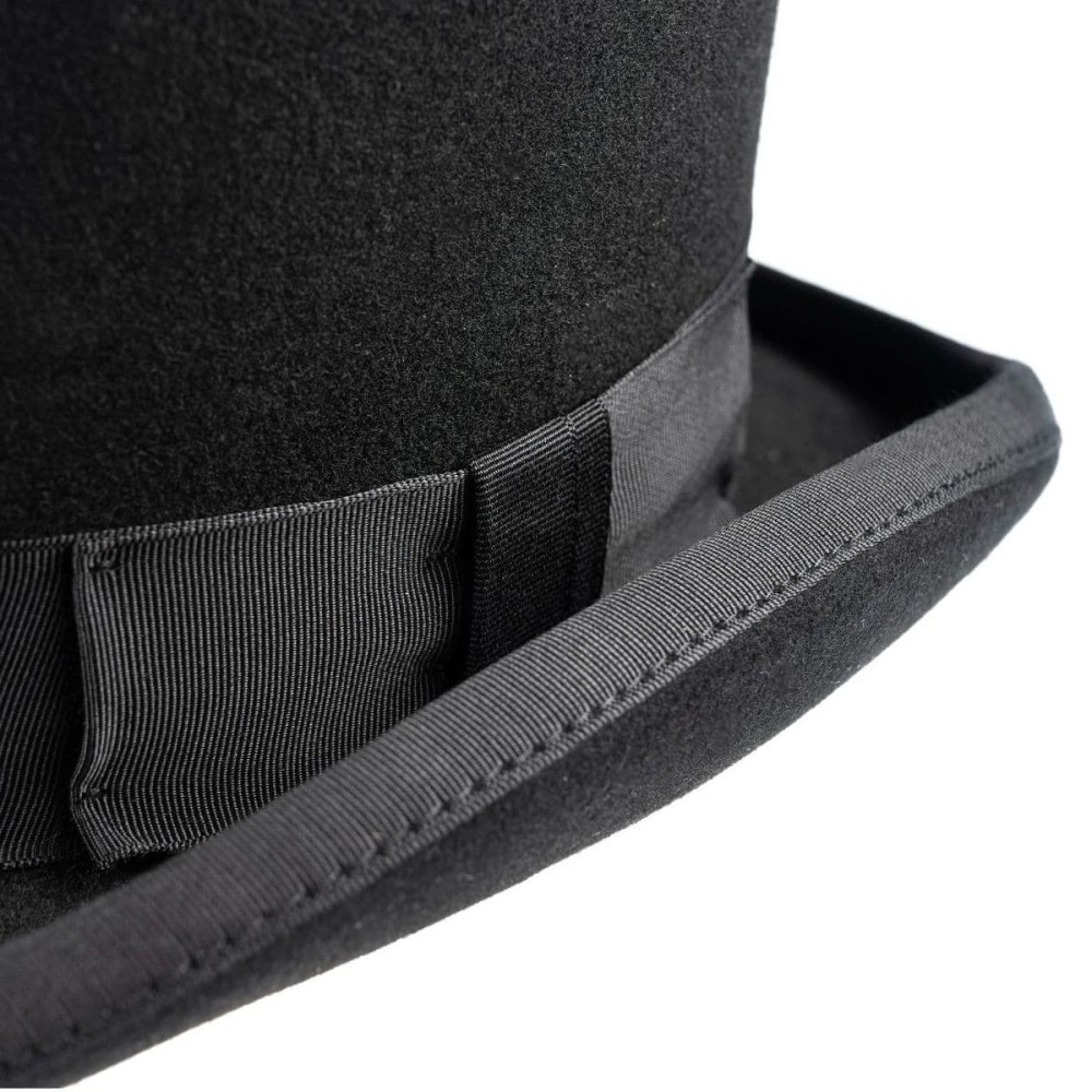 Black Wool Felt Top Hat - Christys Fashion Topper