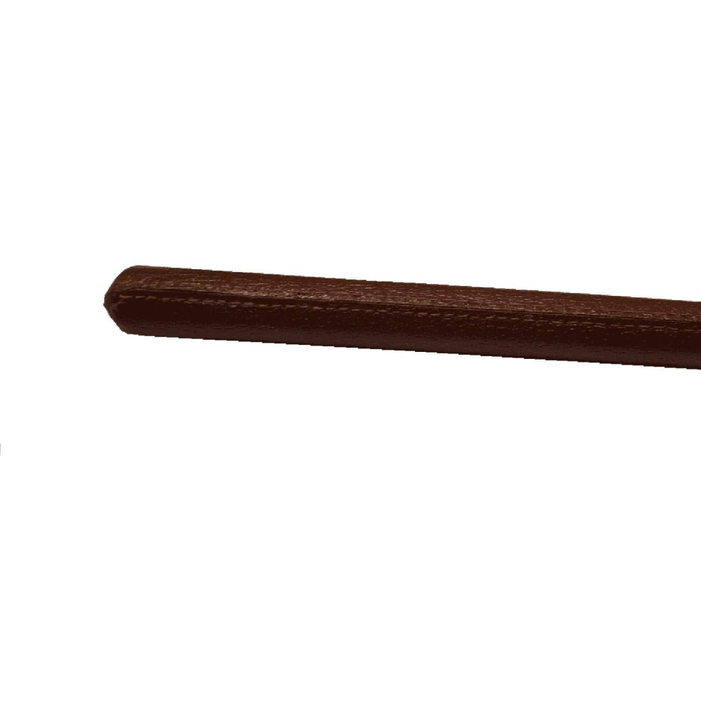 British Army 24'' Cosh Cane - Brown Leather Crop / Swagger Stick