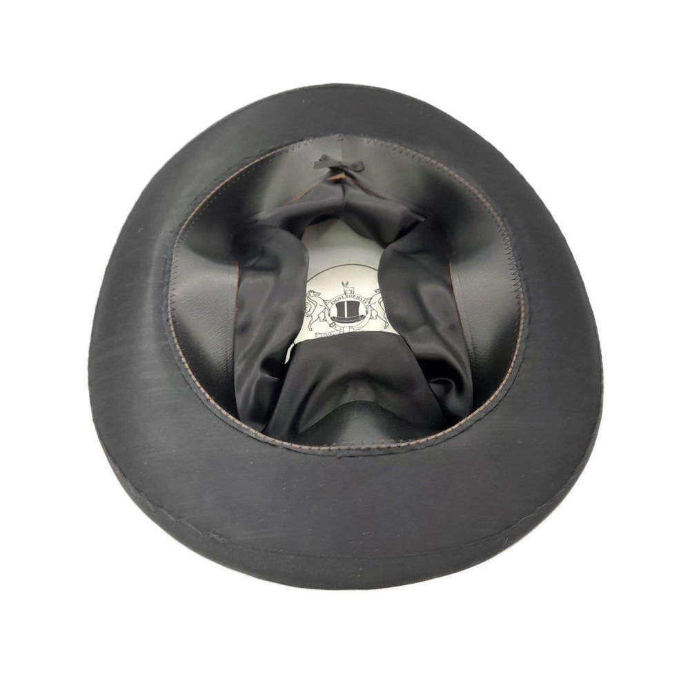 Collapsible Black Top Hat - Black Satin Modern New - 6'' High - 59cm