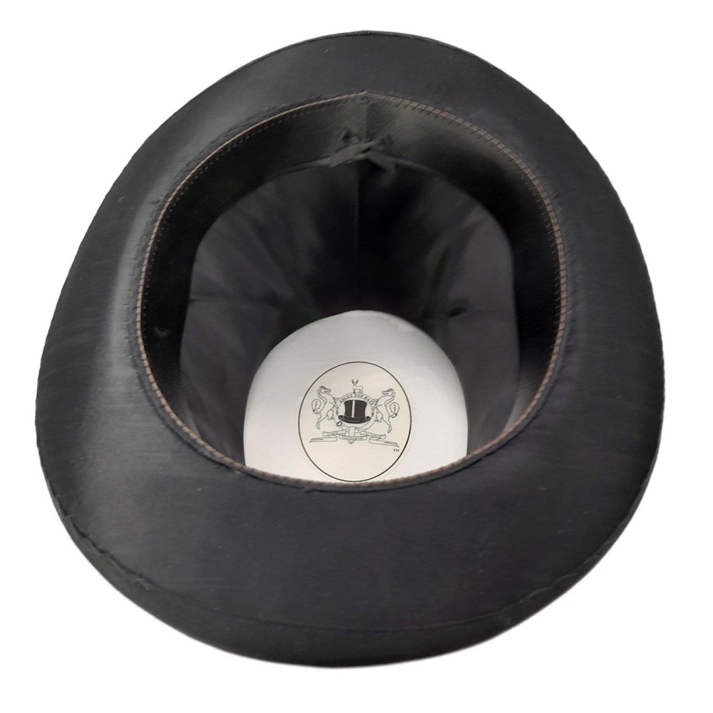 Collapsible Black Top Hat - Black Satin Modern New - 6'' High - 59cm