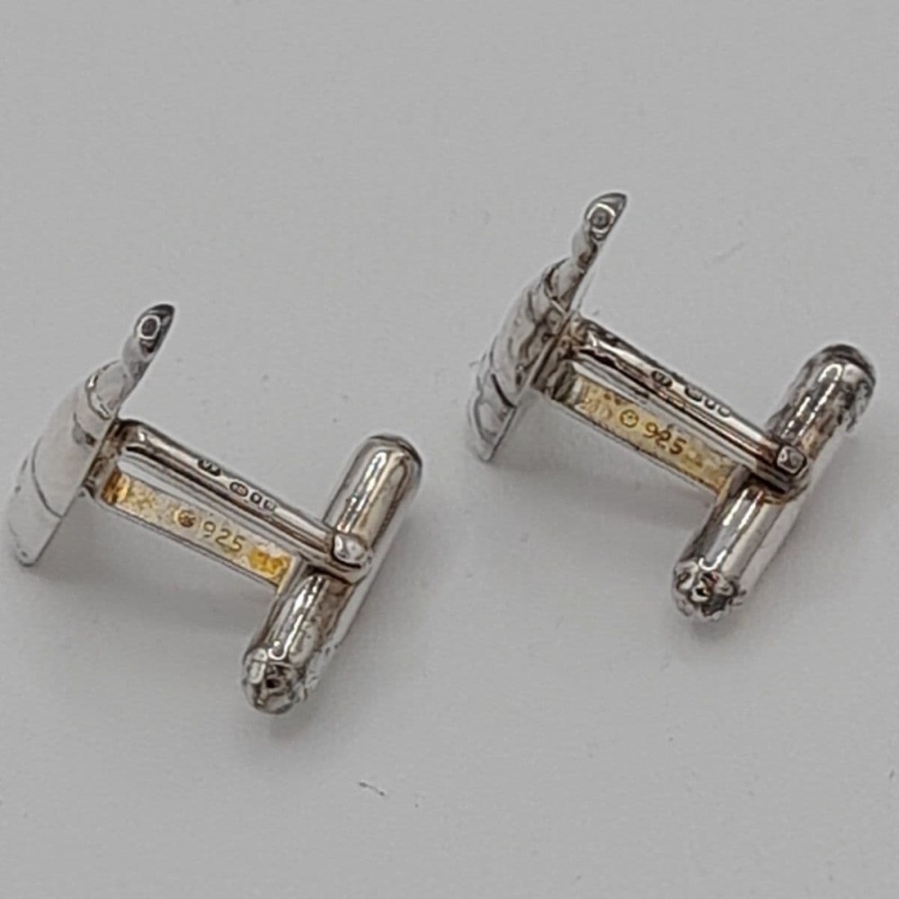 Cufflinks Champagne Bottle - Sterling Silver 925 - Veritas Gifts