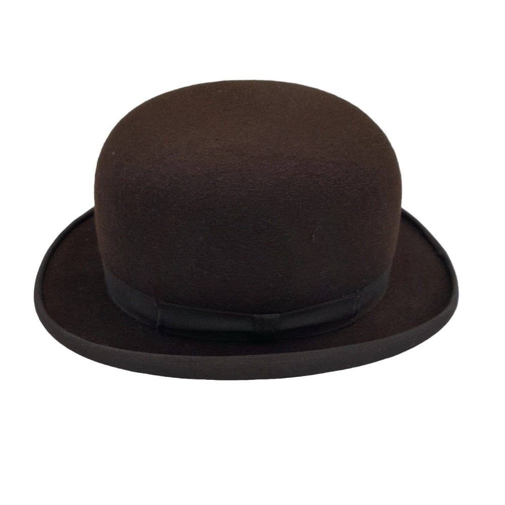 Dark Brown Fur Felt Bowler Hat