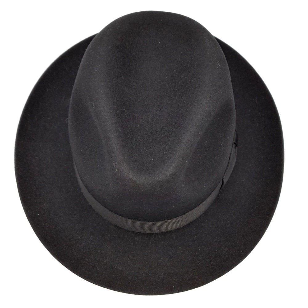 Fine Fur Felt Fedora - Black - Stratford