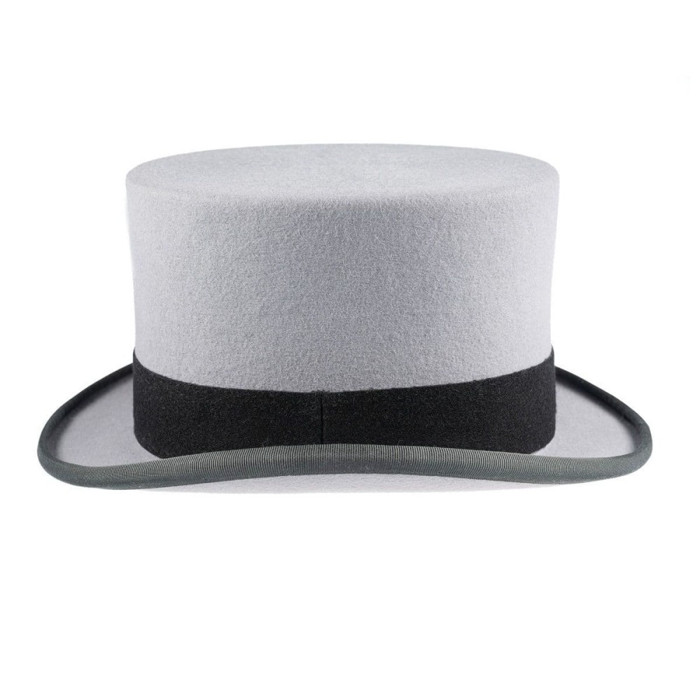 Grey Fur Felt Top Hat - Christys