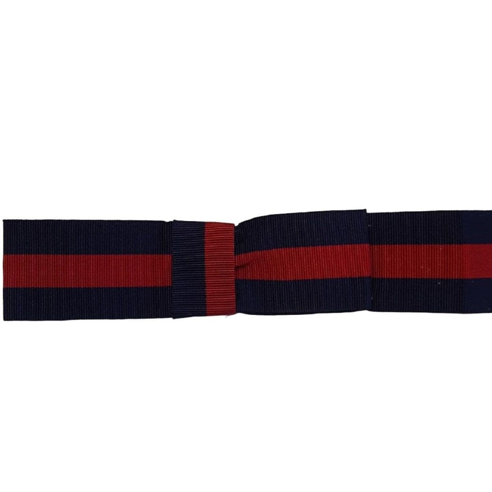 Guards / Household Division Blue Red Blue - Panama Hat Ribbon & Bow