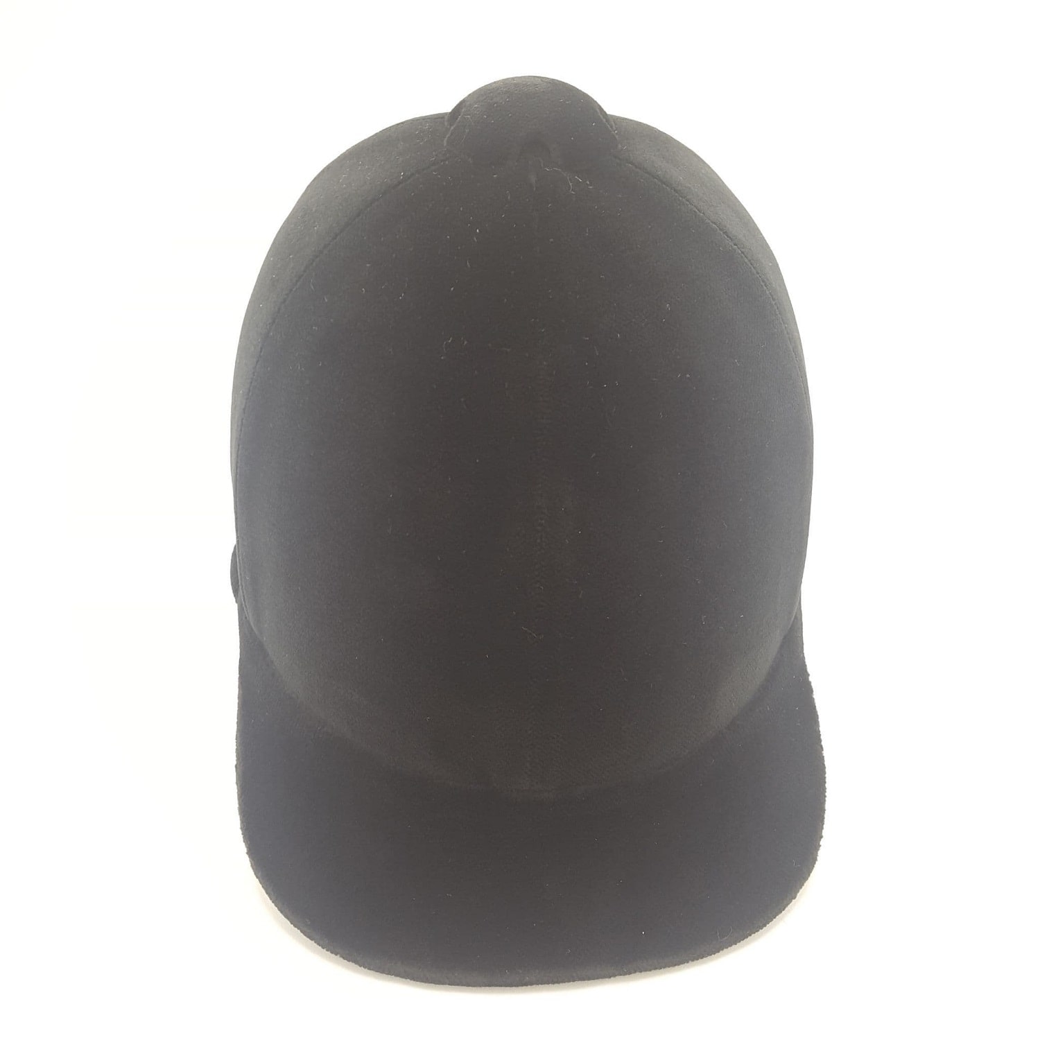 Black 55cm Patey Cap Velvet covered Hand Made - Black Hunt Cap Show Cap