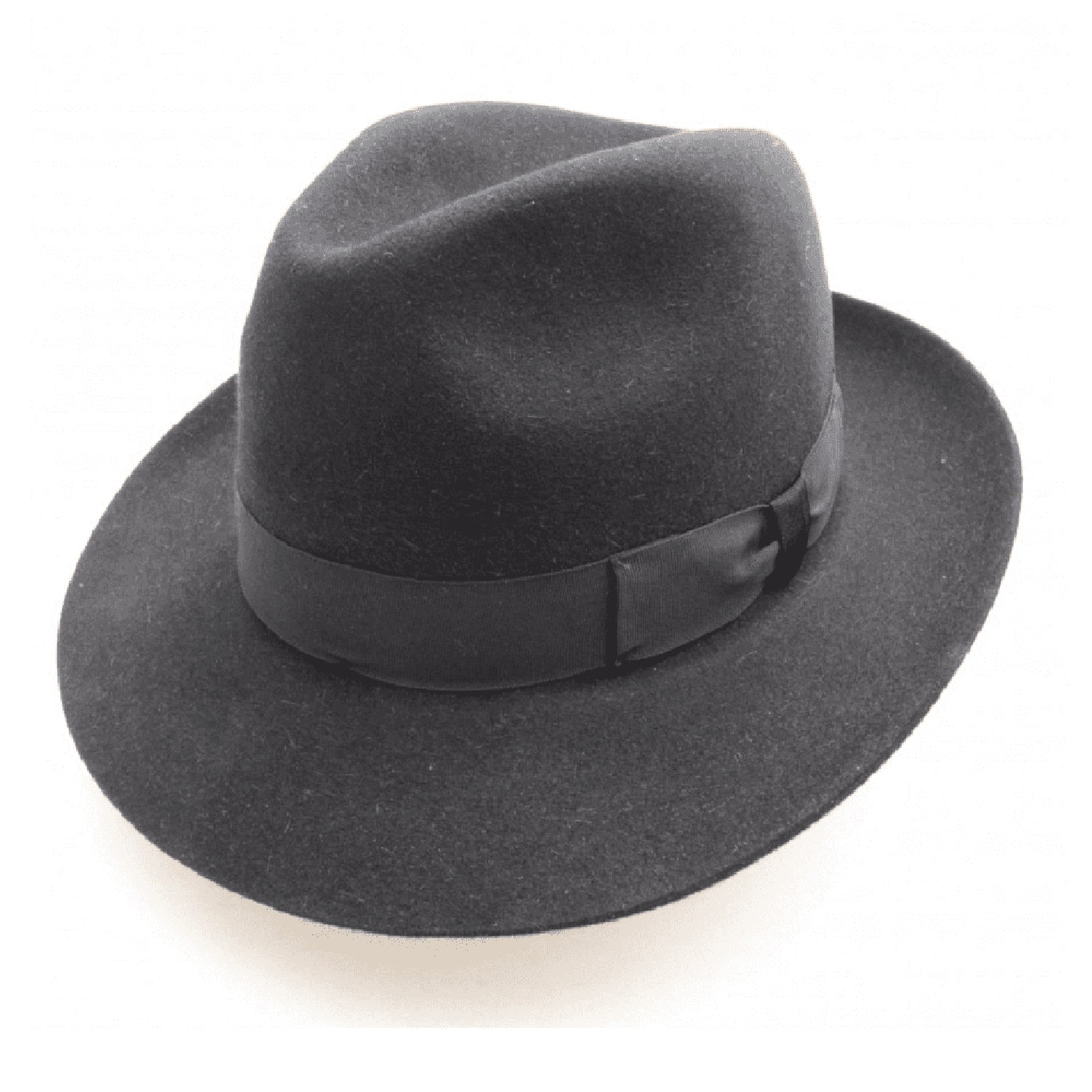 Fine Fur Felt Fedora - Black - Stratford