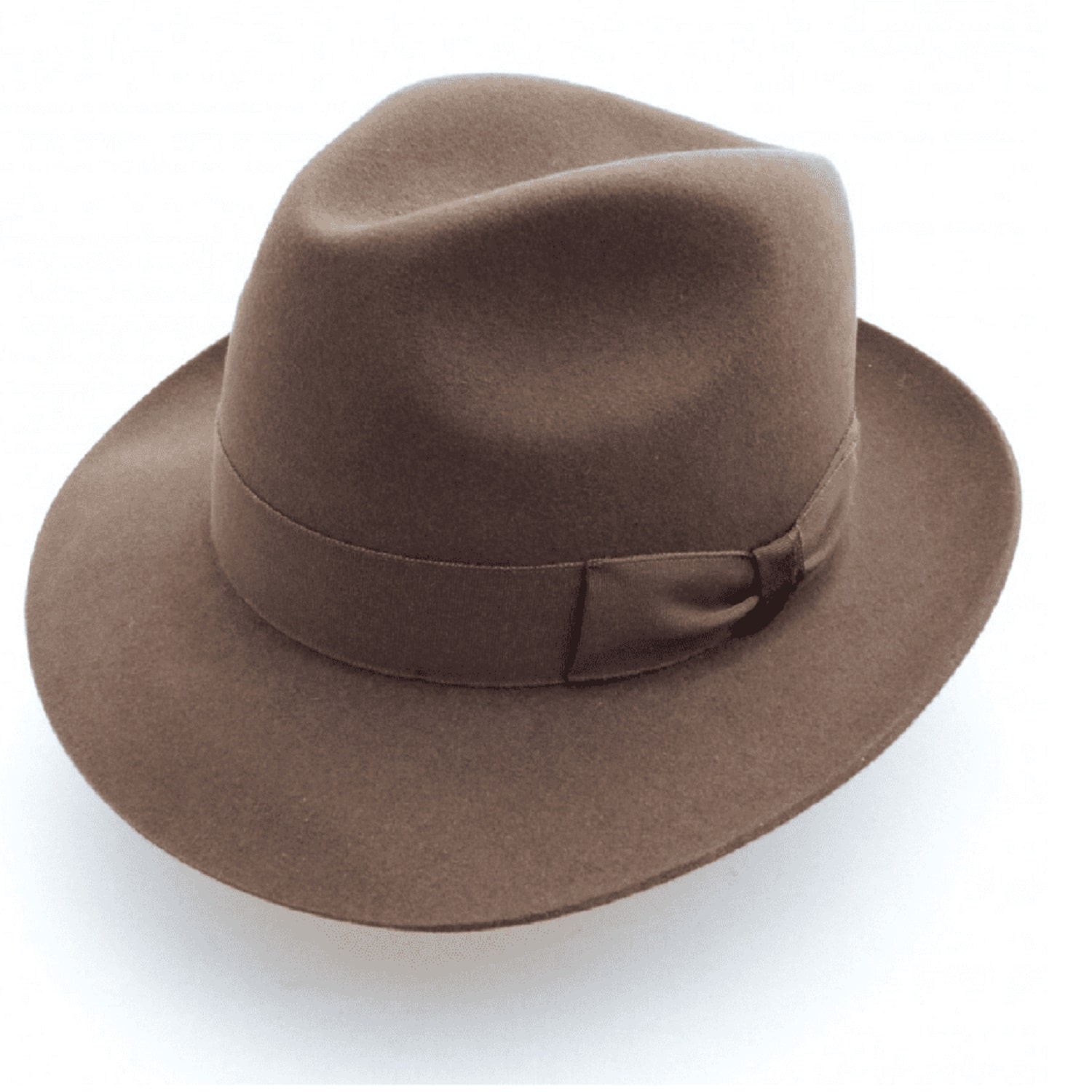 Fine Fur Felt Fedora - Brown - Stratford