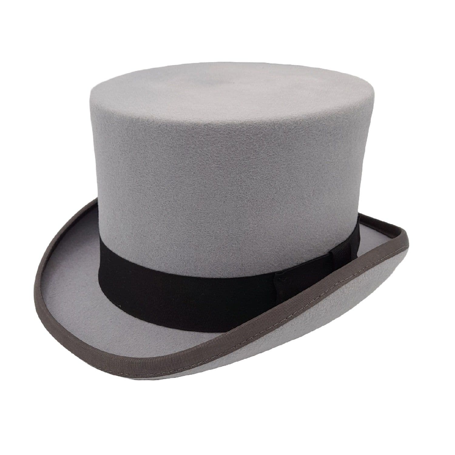 Grey Wool Felt Top Hat - Christys Fashion Topper