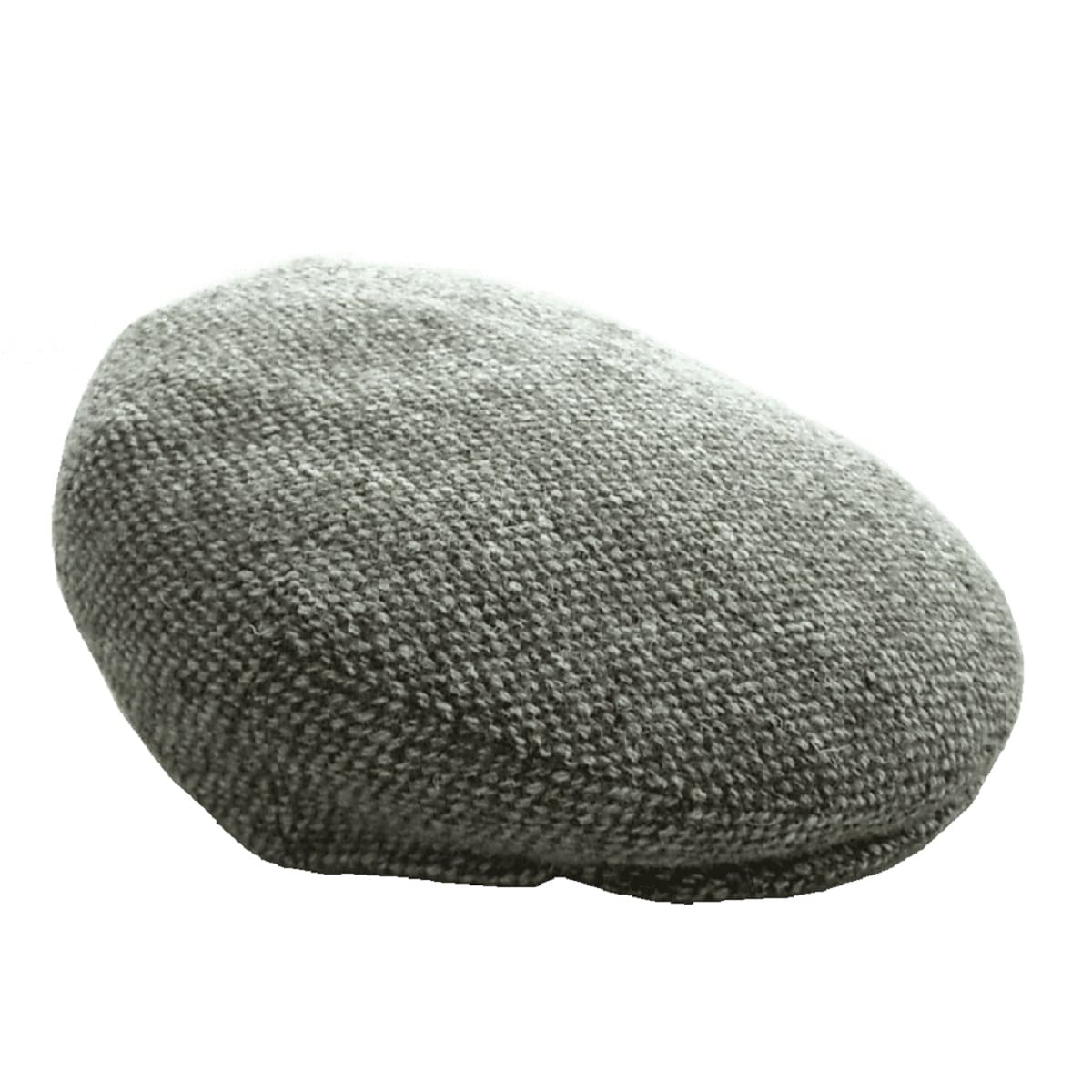 Harris Tweed Cap - Wool Flat Cap - Olive Green Barleycorn