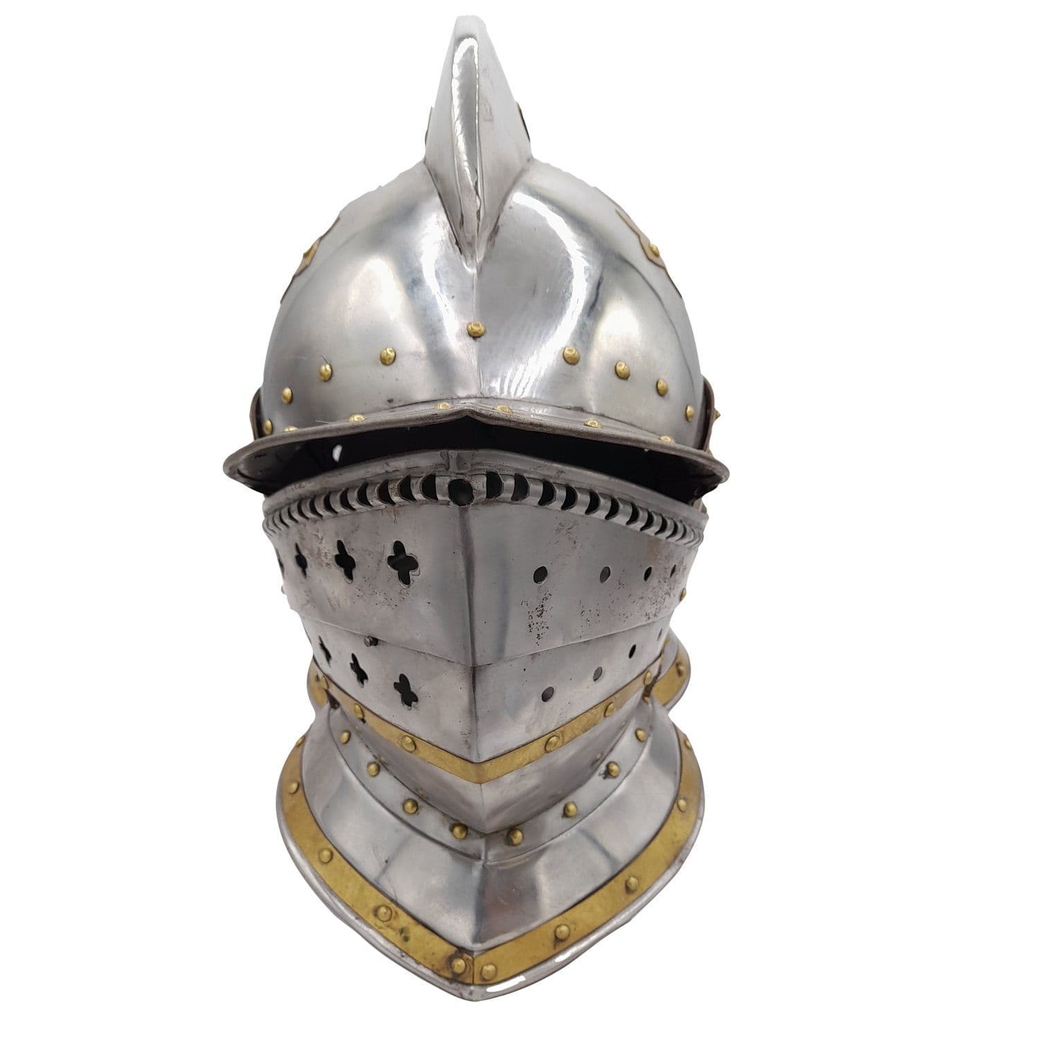 Metal Helmet Prop - Knight Helm - Armet / Burgonet Style