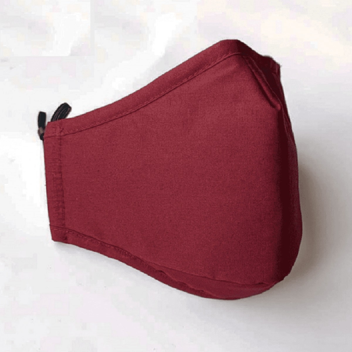 Reusable Cotton Face Mask - Face Covering - Red Maroon