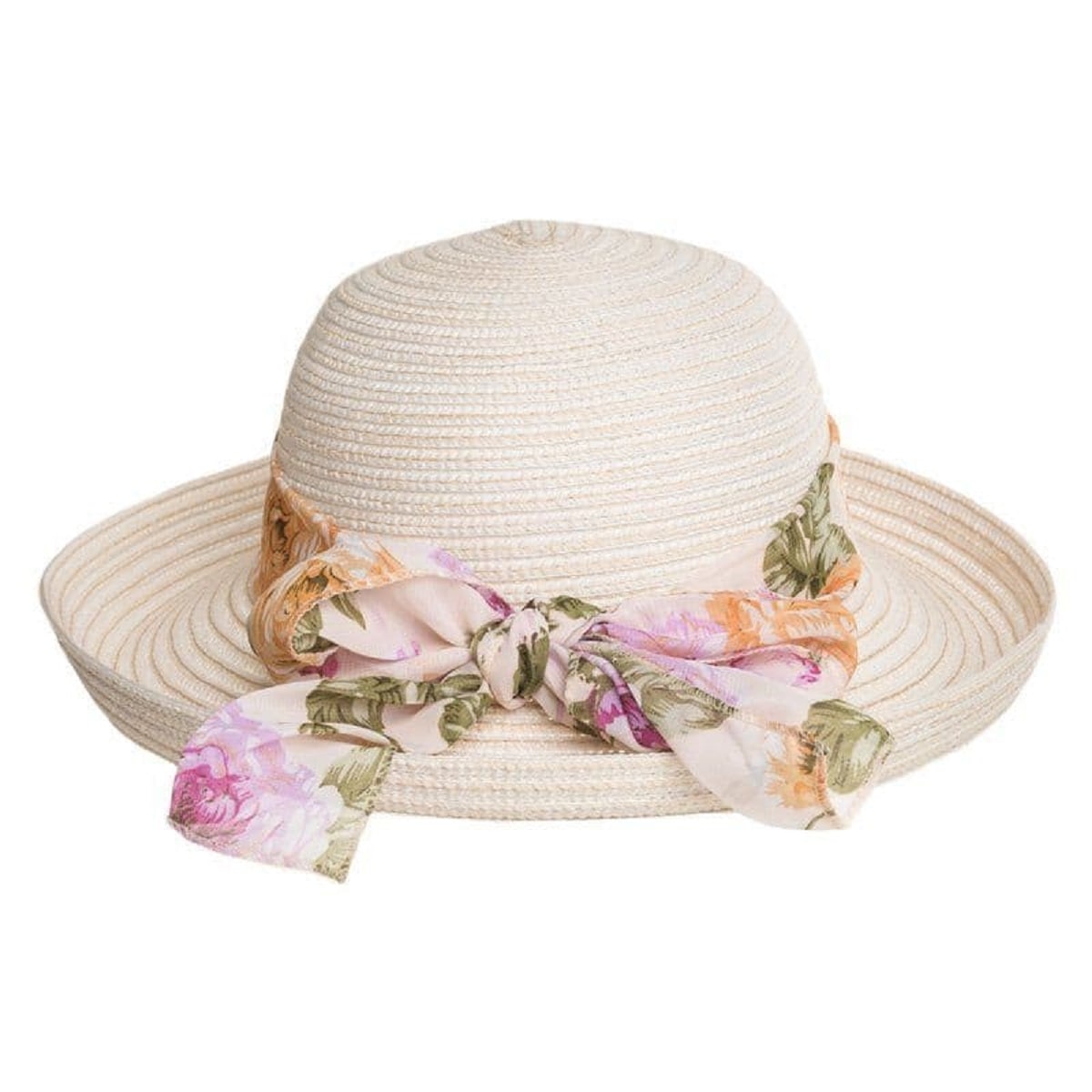 Summer Hat - Braid Ladies Straw Style - Up Brim