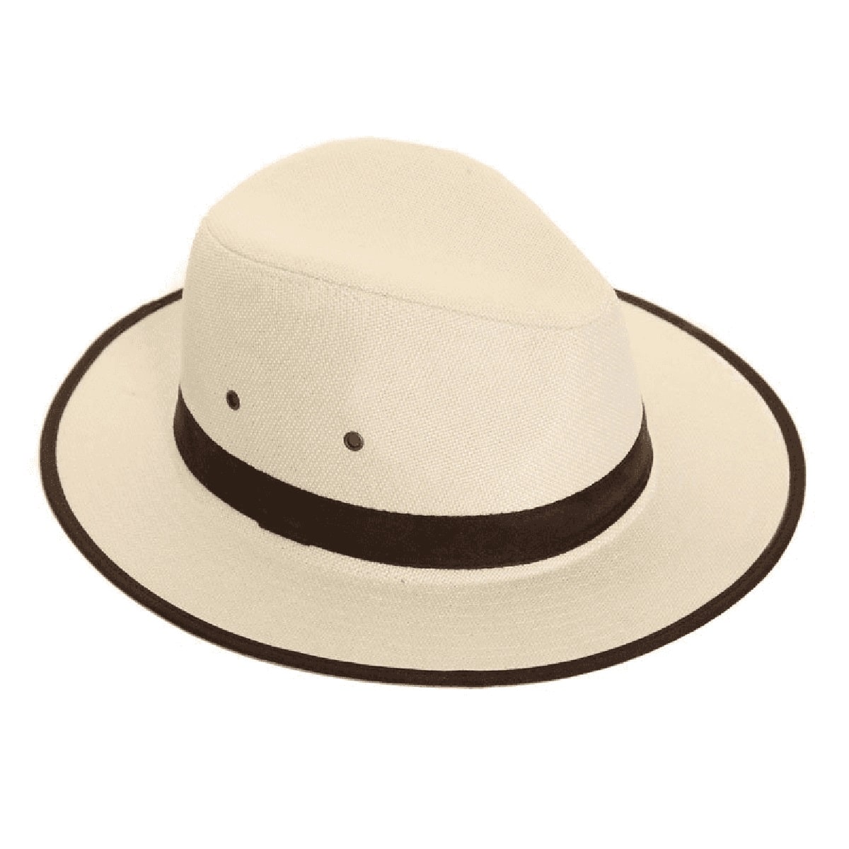 Summer Hat - Fedora Style - Suede Style Band - Off White