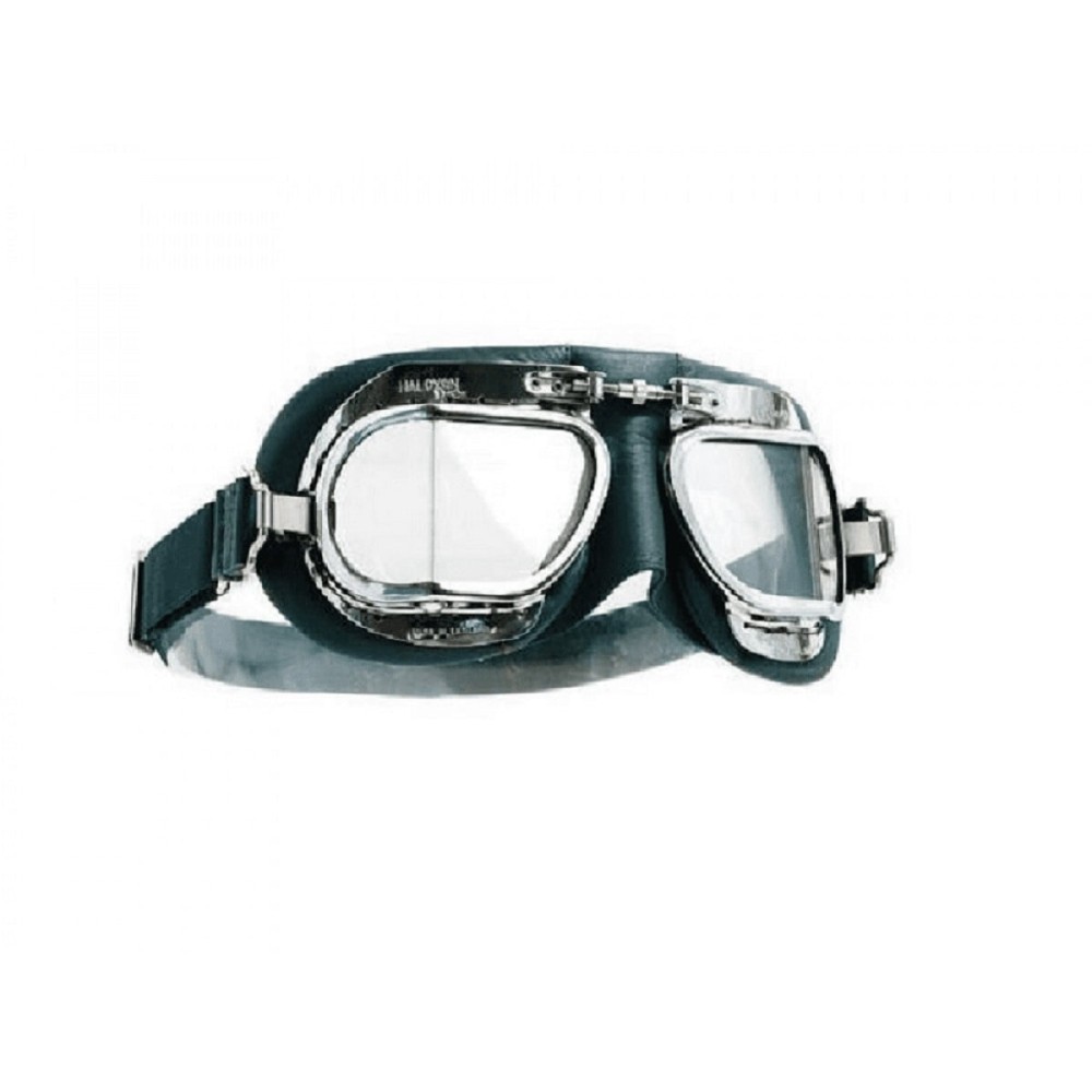 Leather Flying / Flyers Goggles - Green