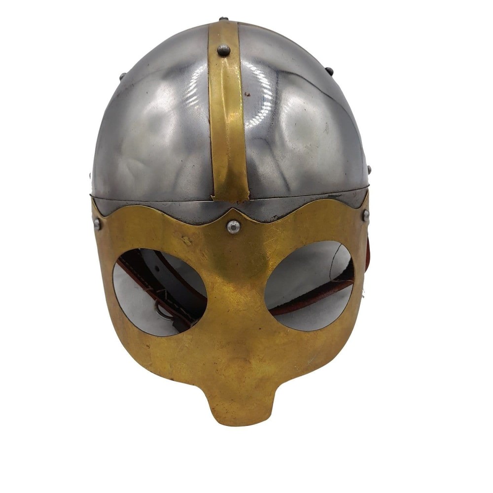 Metal Helmet Prop - Viking Helmet -Spangenhelm Style