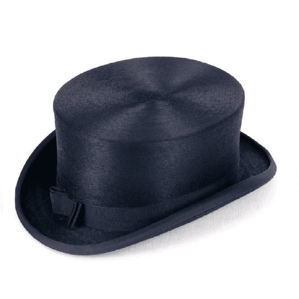 Navy Fur Felt Dressage Top Hat - Christys