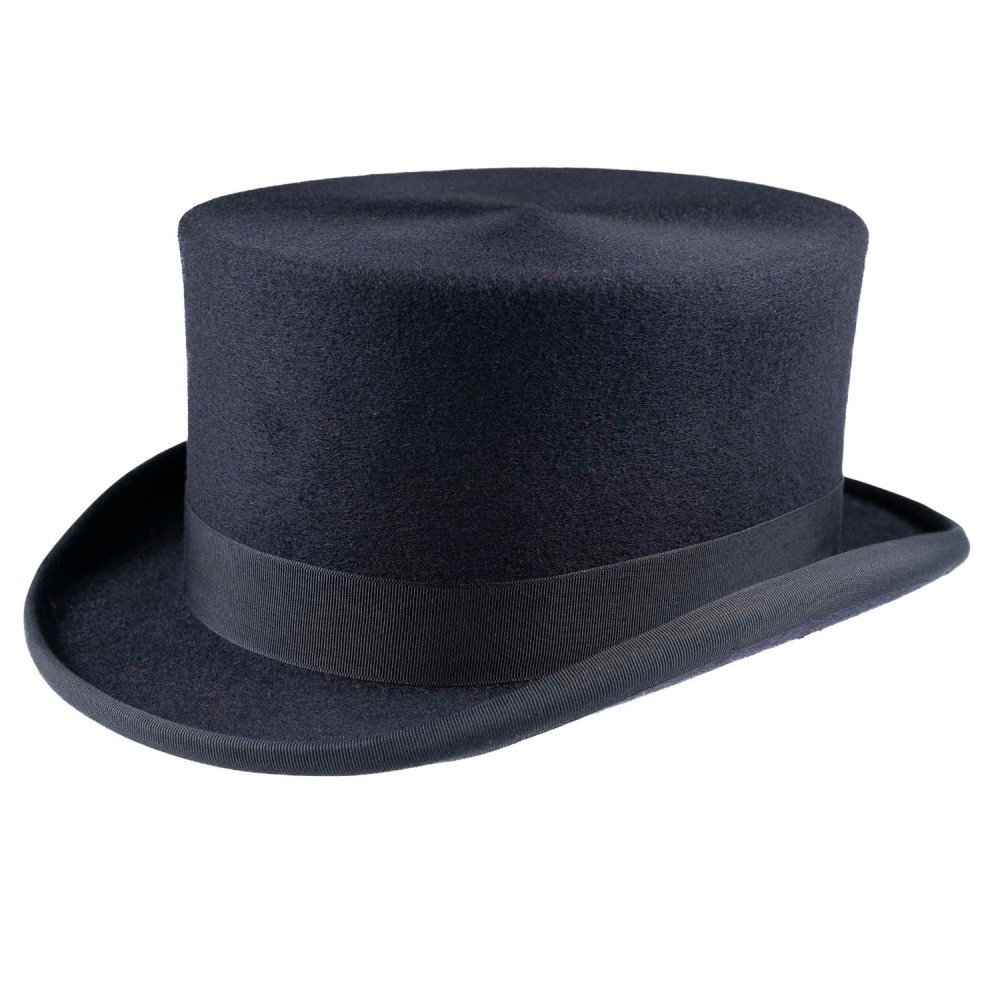 Navy Wool Felt Dressage Top Hat - Christys