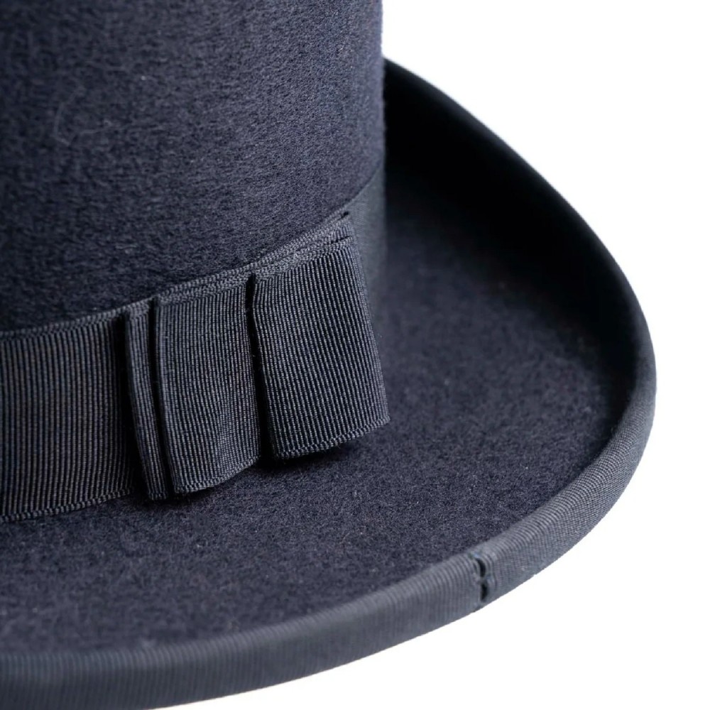 Navy Wool Felt Dressage Top Hat - Christys